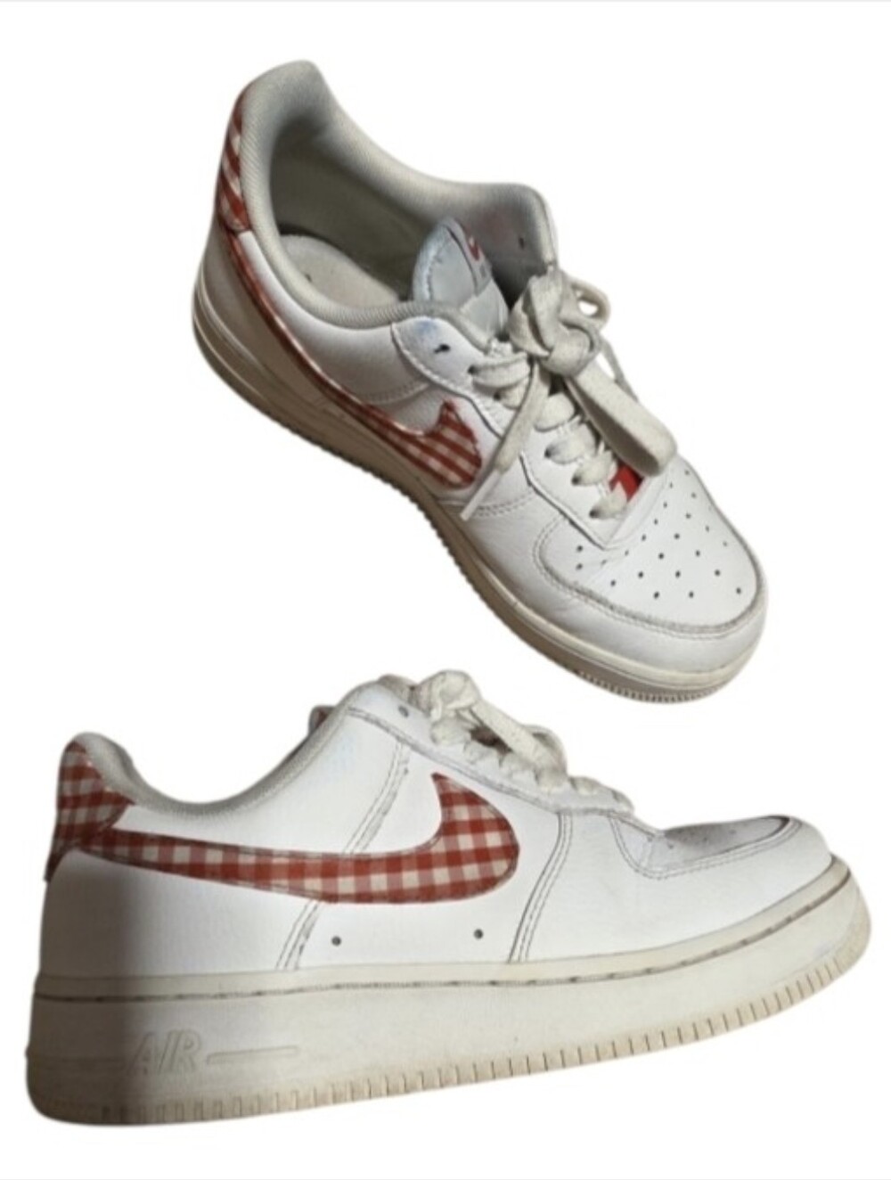 Nike ($264) Wmns Air Force 1 '07 Essential 'Mystic Red Gingham' Size 7